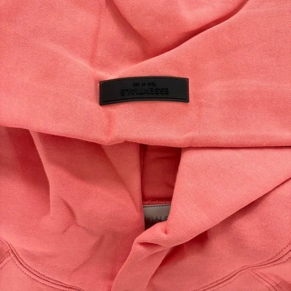 Fear of God Essentials Hoodie Pullover Coral XL NEW NWT Authentic - Picture 4 of 8